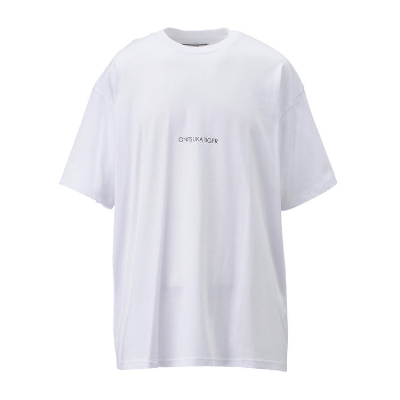 White Men\'s Onitsuka Tiger Graphic T Shirts Online India | Y3X-5086