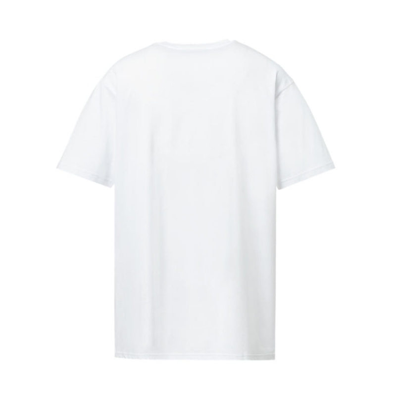 White Men's Onitsuka Tiger Graphic T Shirts Online India | R1X-2063