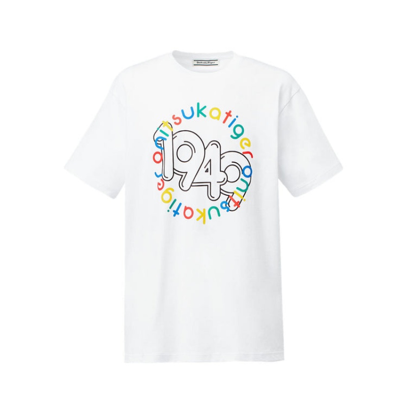 White Men\'s Onitsuka Tiger Graphic T Shirts Online India | B5K-0560