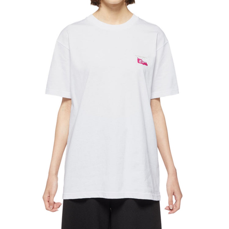 White Men's Onitsuka Tiger Graphic T Shirts Online India | Q8R-9478