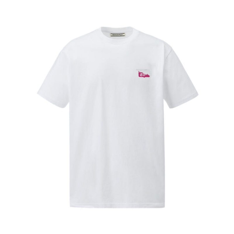 White Men\'s Onitsuka Tiger Graphic T Shirts Online India | Q8R-9478