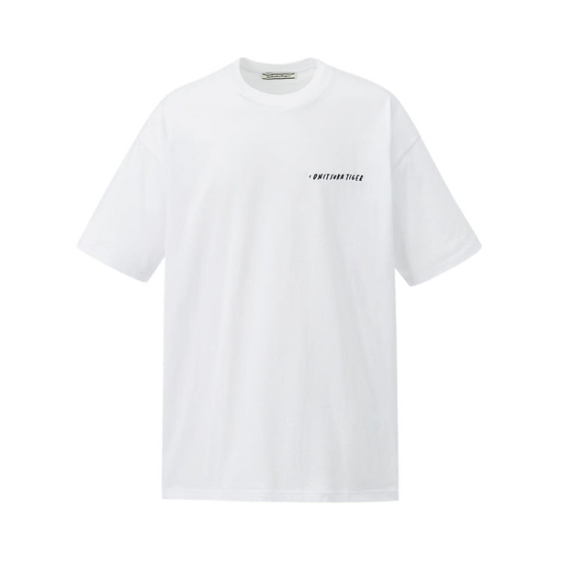 White Men\'s Onitsuka Tiger Graphic T Shirts Online India | M3N-2555