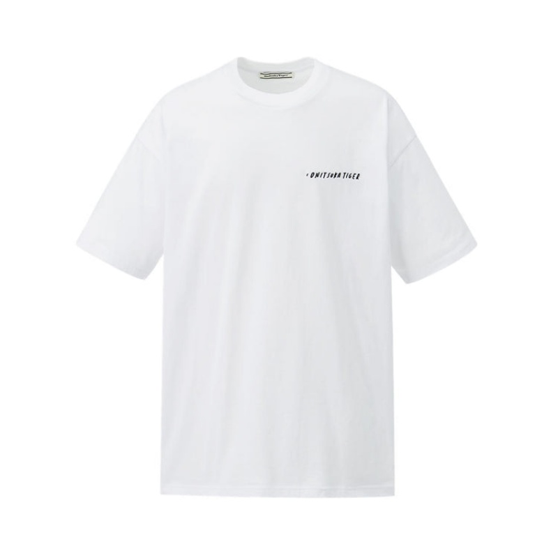 White Men\'s Onitsuka Tiger Graphic T Shirts Online India | E0G-8412