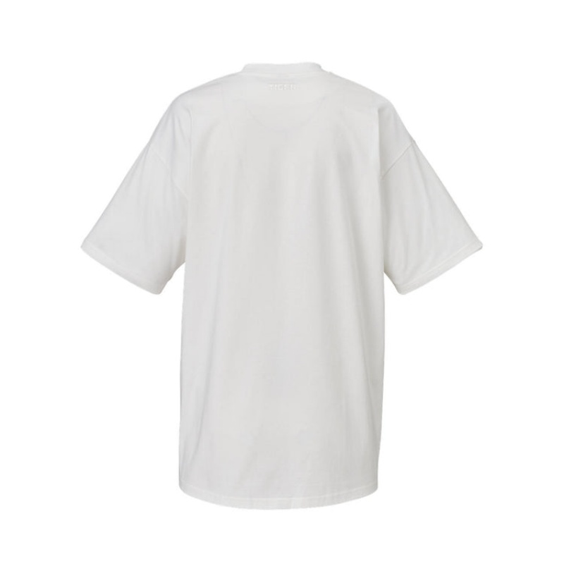 White Men's Onitsuka Tiger Graphic T Shirts Online India | E3O-9328