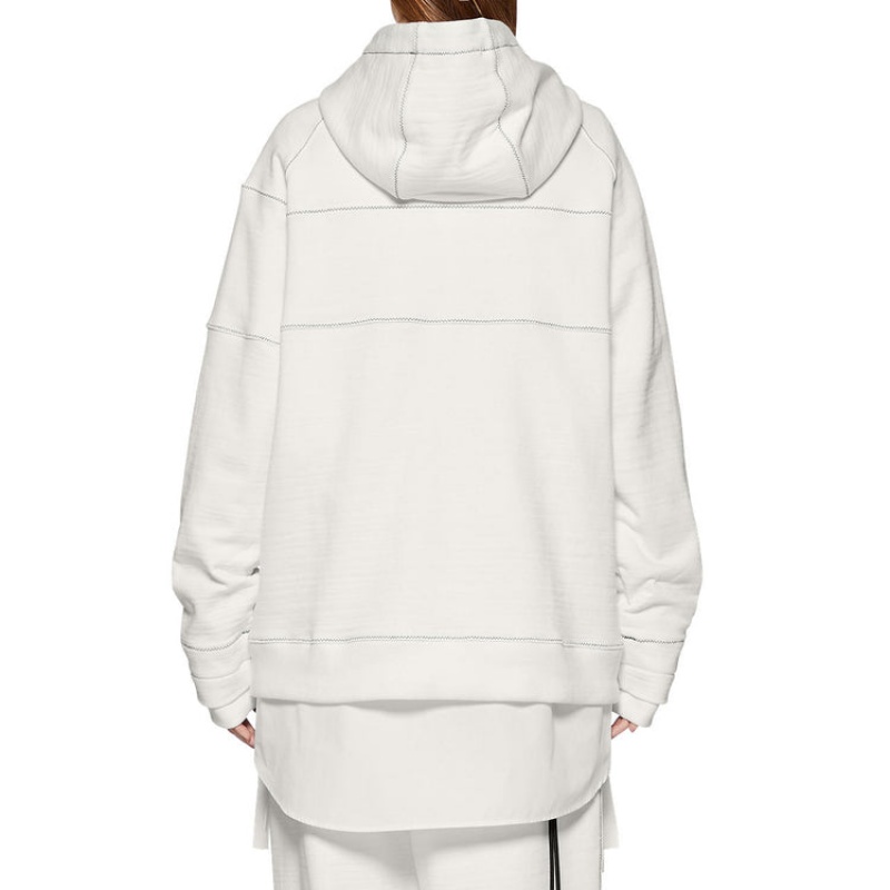 White Men's Onitsuka Tiger Hoodie Online India | I8X-1721