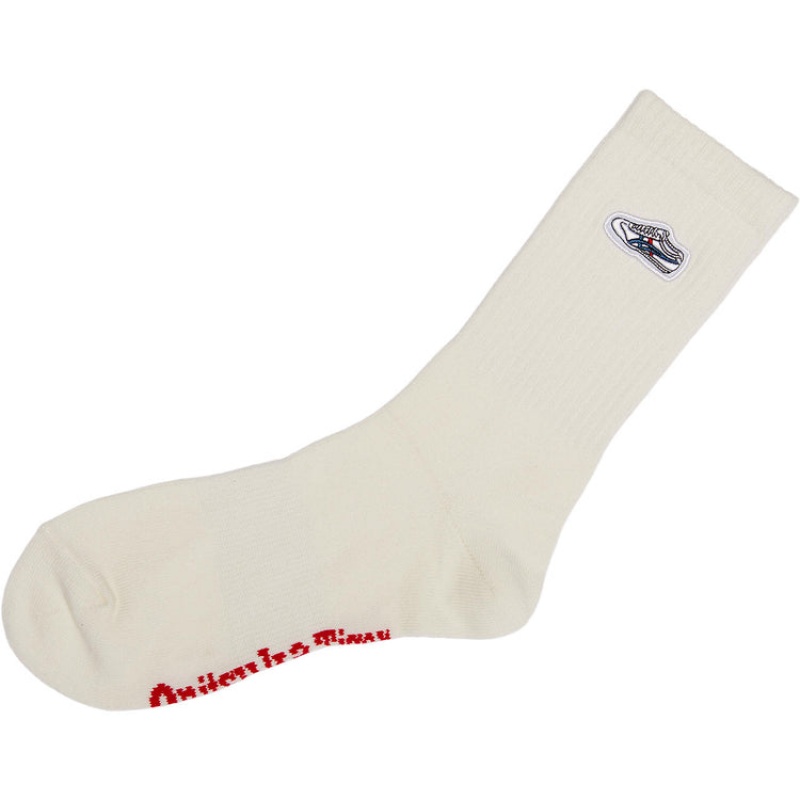 White Men\'s Onitsuka Tiger Short Socks Online India | R8R-7935