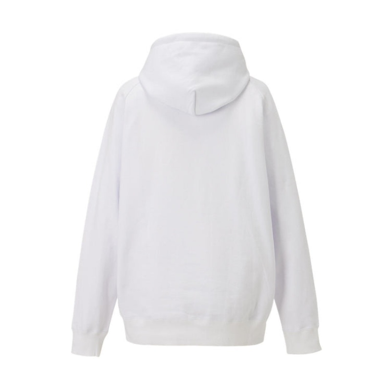 White Men's Onitsuka Tiger Sweat Hoodie Online India | K7A-9601