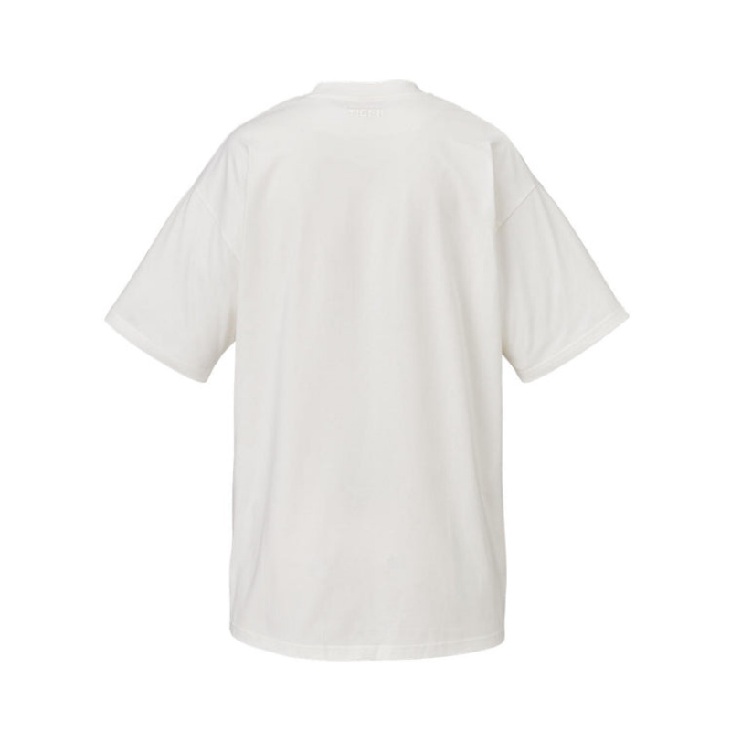 White Women's Onitsuka Tiger Graphic T Shirts Online India | N9H-2865