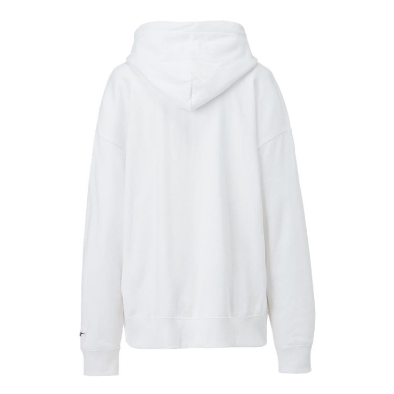 White Women's Onitsuka Tiger Hoodie Online India | D4S-9086