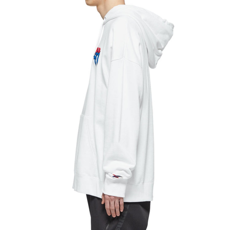 White Women's Onitsuka Tiger Hoodie Online India | D4S-9086