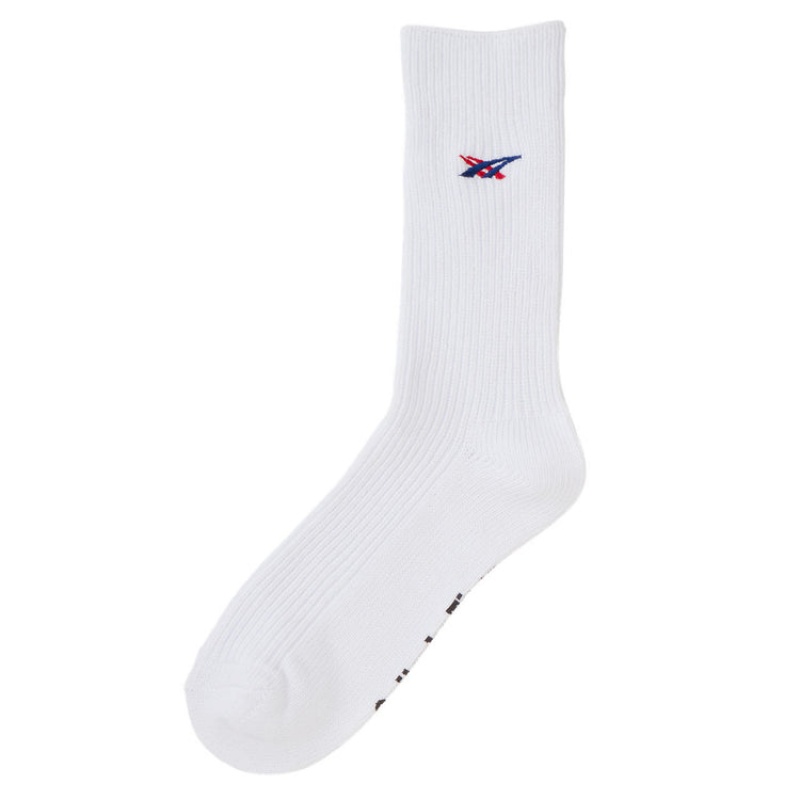 White Women's Onitsuka Tiger Middle Socks Online India | T3P-2767