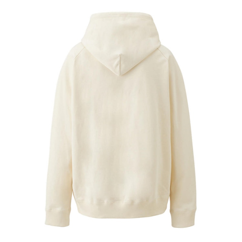 White Women's Onitsuka Tiger Sweat Hoodie Online India | A4D-3841