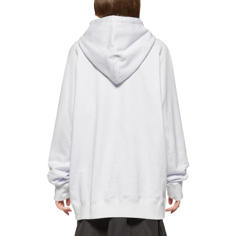 White Women's Onitsuka Tiger Sweat Hoodie Online India | K8J-4104