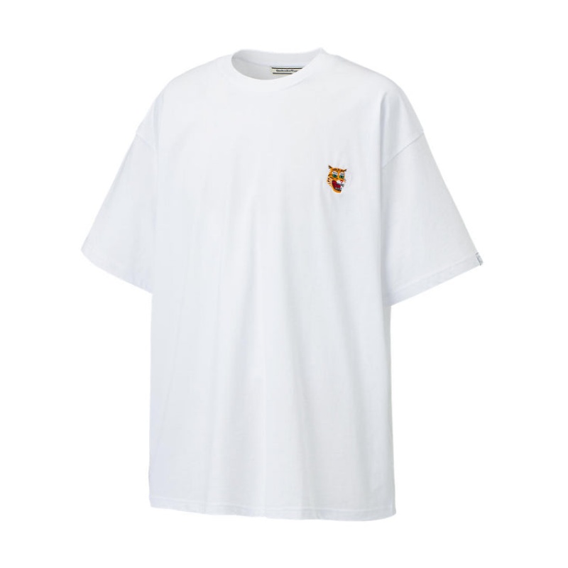 White Women's Onitsuka Tiger T Shirts Online India | D3Z-0702