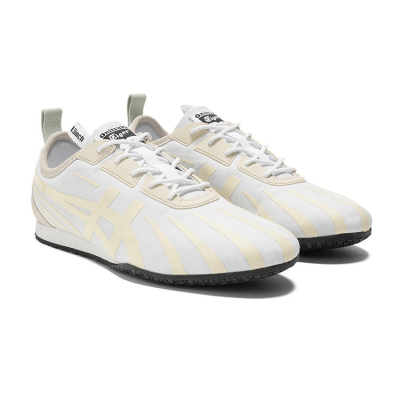 White / Beige Women's Onitsuka Tiger Tirrack Sneakers Online India | I2E-9787