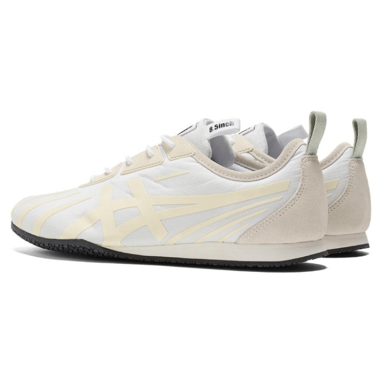 White / Beige Women's Onitsuka Tiger Tirrack Sneakers Online India | I2E-9787