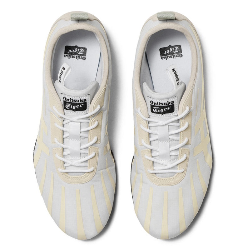 White / Beige Women's Onitsuka Tiger Tirrack Sneakers Online India | I2E-9787