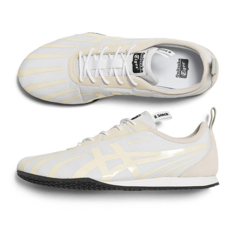 White / Beige Women's Onitsuka Tiger Tirrack Sneakers Online India | I2E-9787