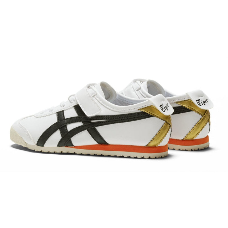 White / Black Kids' Onitsuka Tiger Mexico 66 Online India | A6Q-7167