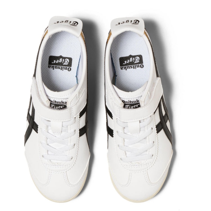 White / Black Kids' Onitsuka Tiger Mexico 66 Online India | A6Q-7167