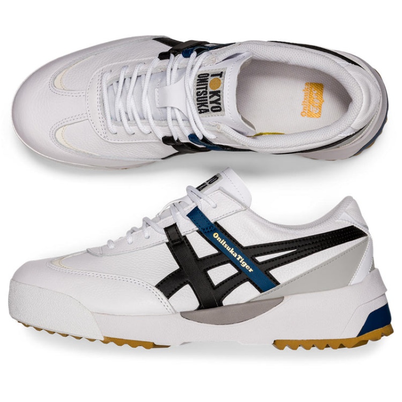 White / Black Men's Onitsuka Tiger Delegation Ex Online India | M4K-8854