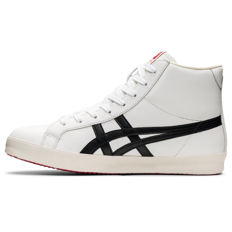 White / Black Men's Onitsuka Tiger Fabre Hi Nm Nippon Made Online India | J1N-3292