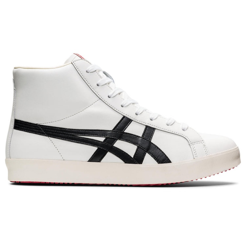 White / Black Men\'s Onitsuka Tiger Fabre Hi Nm Nippon Made Online India | J1N-3292