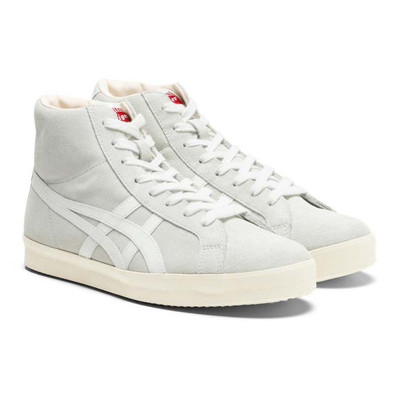 White / Black Men's Onitsuka Tiger Fabre Hi Nm Nippon Made Online India | L1M-0857