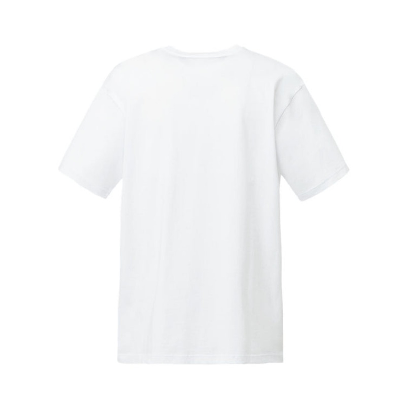 White / Black Men's Onitsuka Tiger Graphic T Shirts Online India | T8E-1334