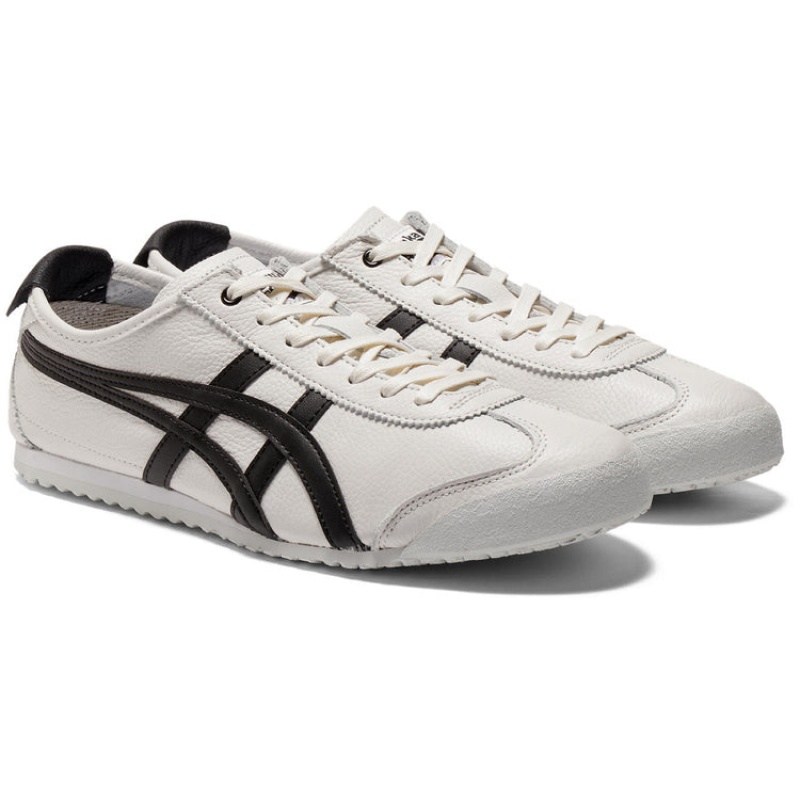 White / Black Men's Onitsuka Tiger Mexico 66 Online India | X9K-1869