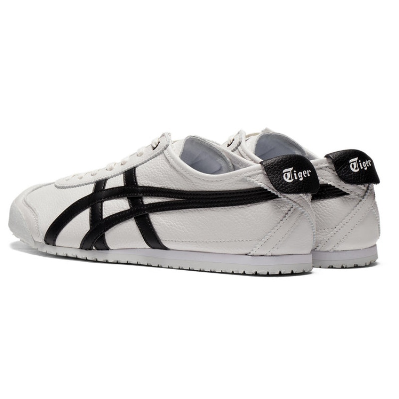 White / Black Men's Onitsuka Tiger Mexico 66 Online India | X9K-1869