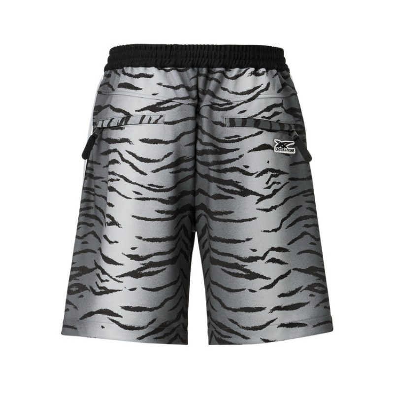 White / Black Men's Onitsuka Tiger Shorts Online India | O2H-4771