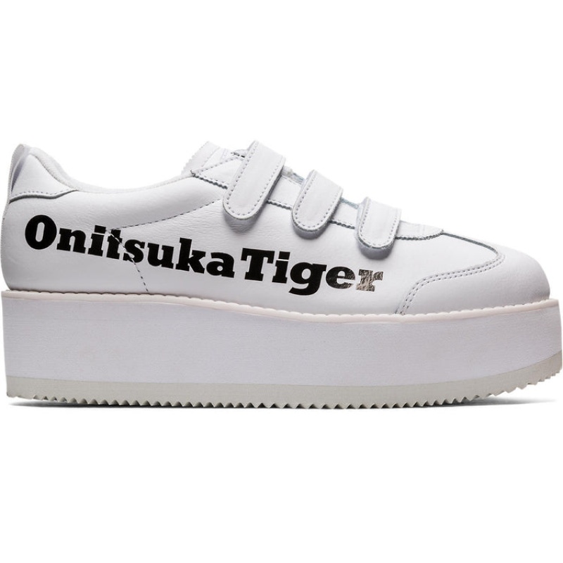 White / Black Women\'s Onitsuka Tiger Delegation Chunk W Sneakers Online India | K0K-2045