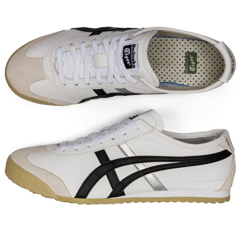 White / Black Women's Onitsuka Tiger Mexico 66 Online India | O1A-5534