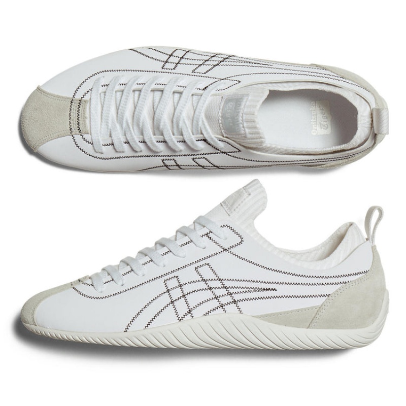 White / Black Women's Onitsuka Tiger Sclaw Sneakers Online India | N4T-2140