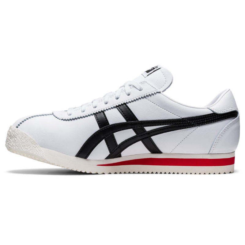 White / Black Women's Onitsuka Tiger Tiger Corsair Sneakers Online India | V8W-7755