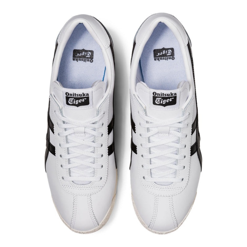 White / Black Women's Onitsuka Tiger Tiger Corsair Sneakers Online India | V8W-7755