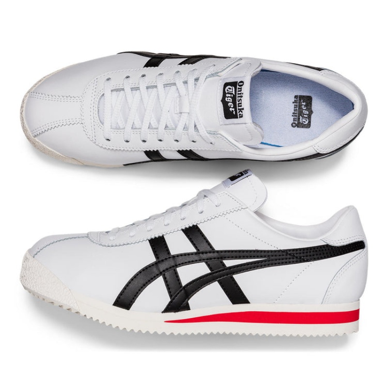 White / Black Women's Onitsuka Tiger Tiger Corsair Sneakers Online India | V8W-7755