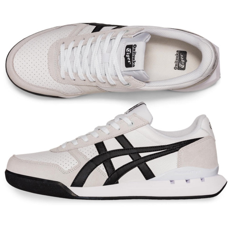 White / Black Women's Onitsuka Tiger Ultimate 81 Ex Sneakers Online India | H7L-9963