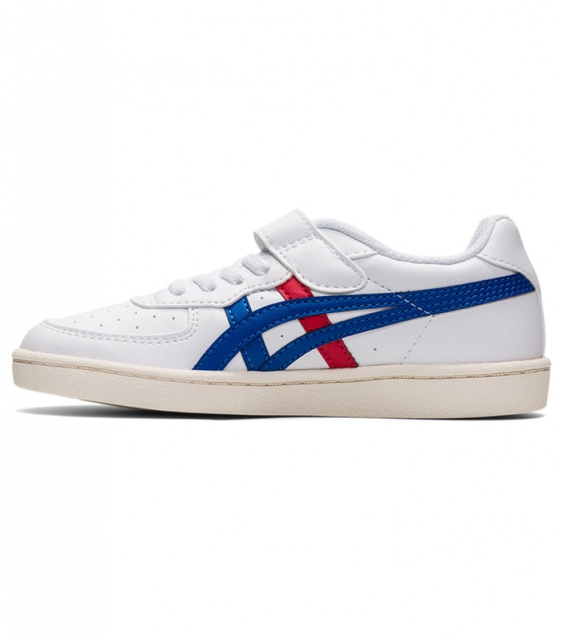 White / Blue Kids' Onitsuka Tiger Gsm Online India | P2F-6158