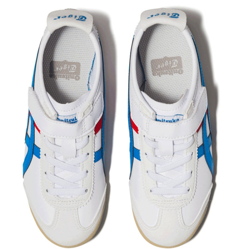 White / Blue Kids' Onitsuka Tiger Mexico 66 Online India | V5V-2989