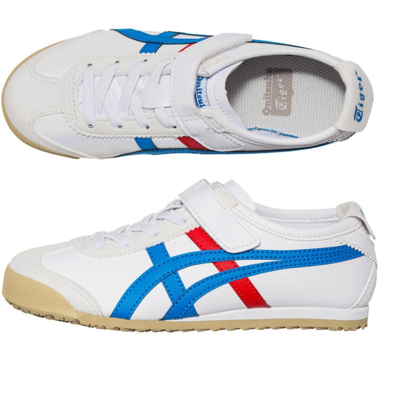 White / Blue Kids' Onitsuka Tiger Mexico 66 Online India | V5V-2989