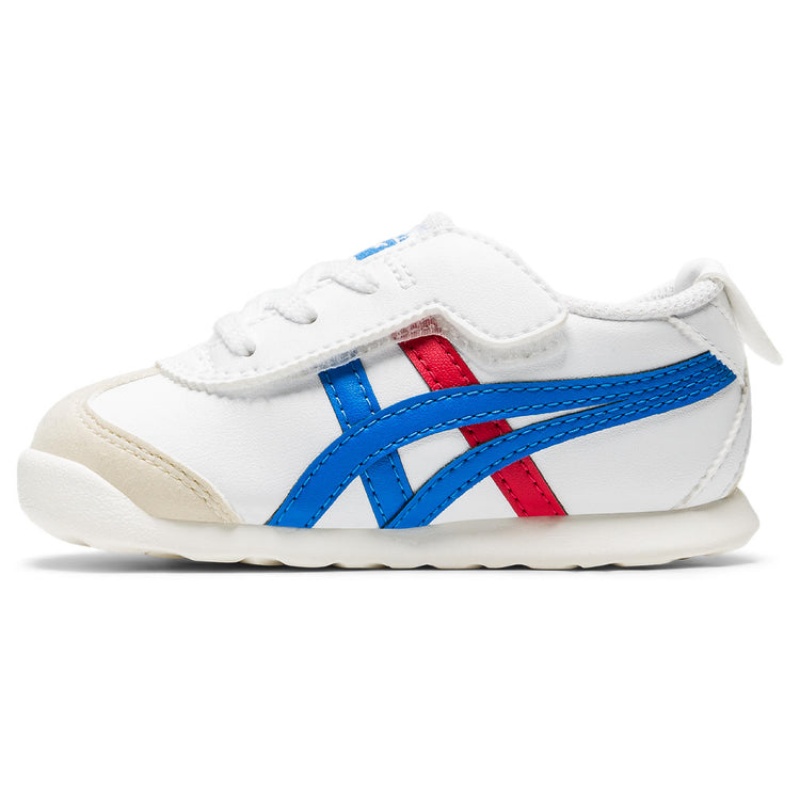 White / Blue Kids' Onitsuka Tiger Mexico 66 Online India | Q4H-9512