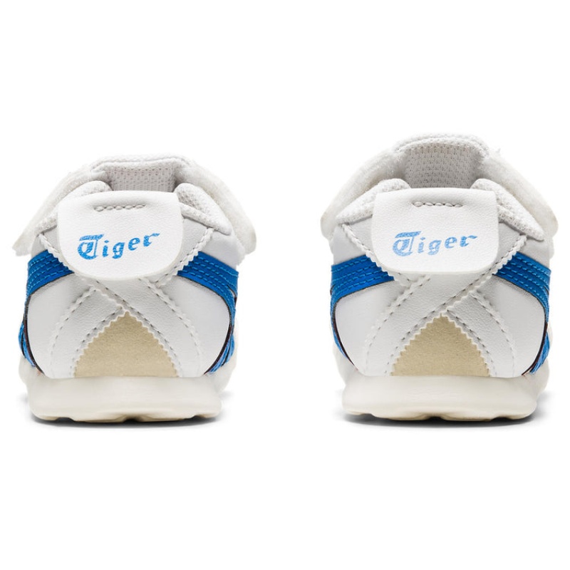 White / Blue Kids' Onitsuka Tiger Mexico 66 Online India | Q4H-9512