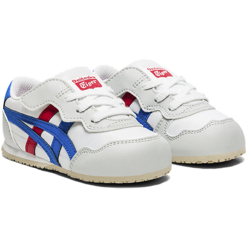 White / Blue Kids' Onitsuka Tiger Serrano Online India | D5W-3419