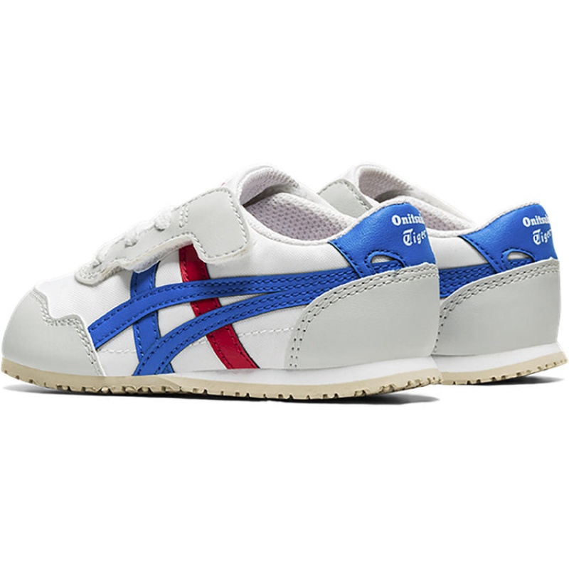 White / Blue Kids' Onitsuka Tiger Serrano Online India | D5W-3419