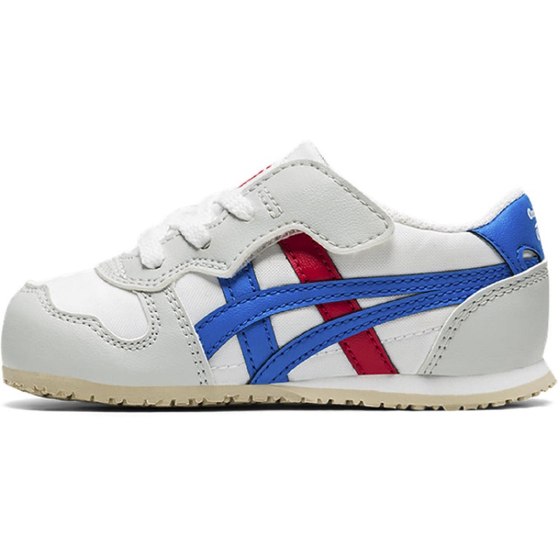 White / Blue Kids' Onitsuka Tiger Serrano Online India | D5W-3419