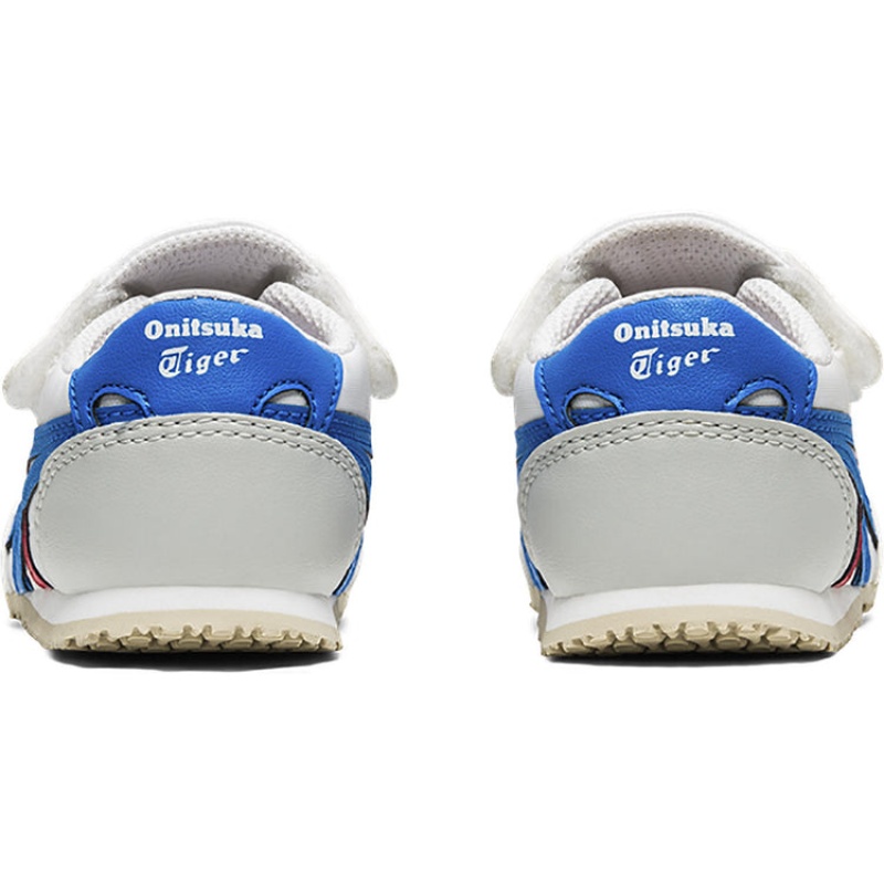 White / Blue Kids' Onitsuka Tiger Serrano Online India | D5W-3419