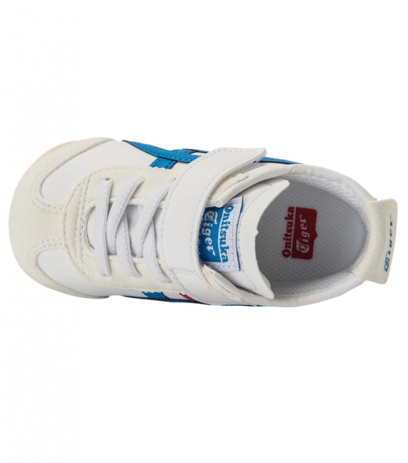 White / Blue Kids' Onitsuka Tiger Ts Mexico 66 Online India | A6O-8936