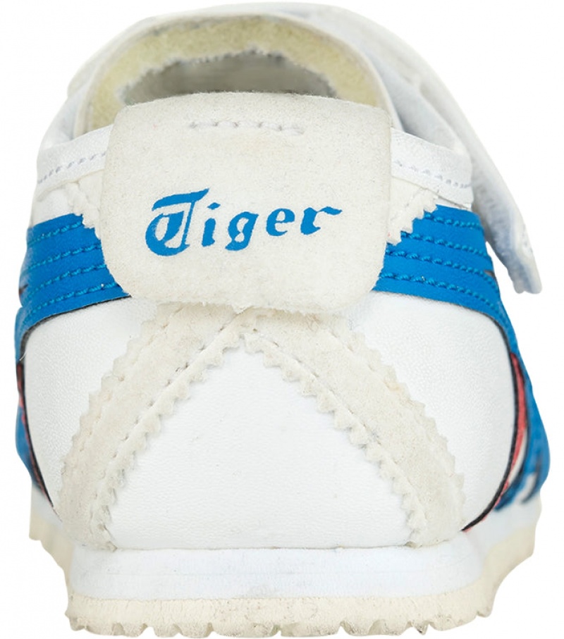 White / Blue Kids' Onitsuka Tiger Ts Mexico 66 Online India | A6O-8936